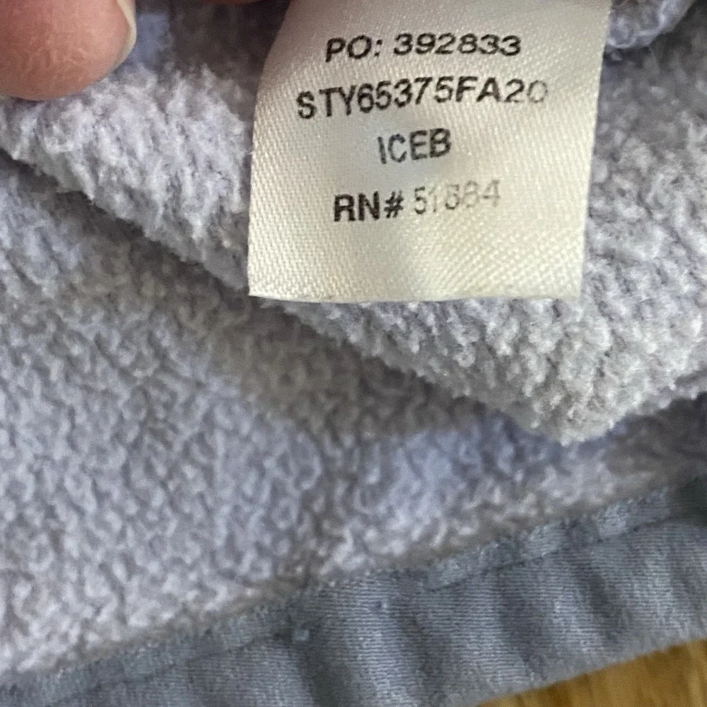 Patagonia‎ Youth 1/4 Snap Fleece Unisex 10/M Gray Long Sleeve